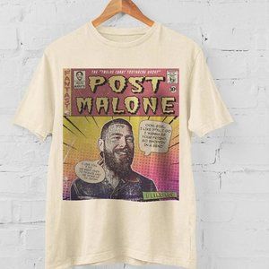 Rapper Fan Tee Summer Tee For Music Fan Post Malone Tshirt